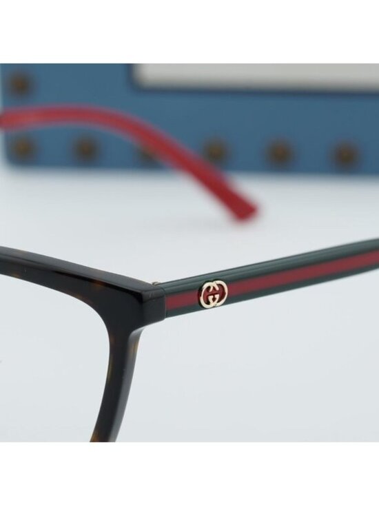 Gucci GG1989O 002 Square Eyeglasses - Havana 56mm main image 10